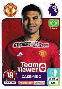 Sticker Casemiro - English Premier League 2023-2024
 - Panini