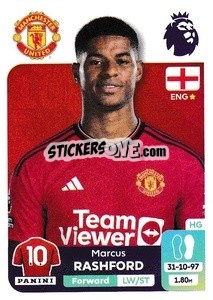 Sticker Marcus Rashford - English Premier League 2023-2024
 n. 451 - Panini