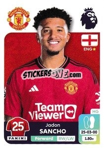 Sticker Jadon Sancho - English Premier League 2023-2024
 n. 455 - Panini