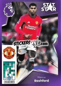 Sticker Marcus Rashford (Stat Stars) - English Premier League 2023-2024
 - Panini