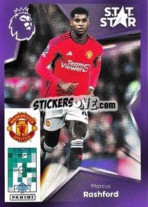 Figurina Marcus Rashford (Stat Stars) - English Premier League 2023-2024
 - Panini