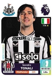 Sticker Sandro Tonali - English Premier League 2023-2024
 - Panini