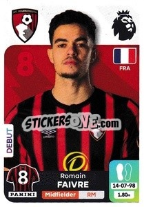 Sticker Romain Faivre (AFC Bournemouth) - English Premier League 2023-2024
 n. U2 - Panini