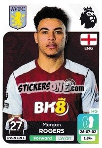 Sticker Morgan Rogers (Aston Villa) - English Premier League 2023-2024
 n. U4 - Panini