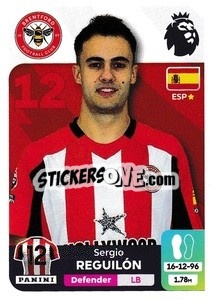 Sticker Sergio Reguilón (Brentford) - English Premier League 2023-2024
 n. U6 - Panini