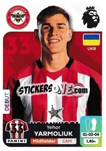 Figurina Yehor Yarmoliuk (Brentford) - English Premier League 2023-2024
 n. U7 - Panini