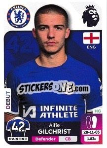 Cromo Alfie Gilchrist (Chelsea) - English Premier League 2023-2024
 n. U15 - Panini