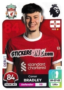 Sticker Conor Bradley (Liverpool) - English Premier League 2023-2024
 n. U22 - Panini