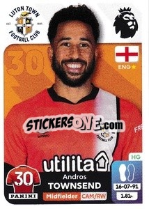 Sticker Andros Townsend (Luton Town) - English Premier League 2023-2024
 n. U26 - Panini