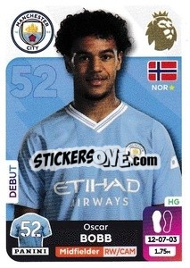 Sticker Oscar Bobb (Manchester City) - English Premier League 2023-2024
 n. U27 - Panini