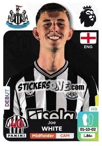 Cromo Joe White (Newcastle United) - English Premier League 2023-2024
 n. U31 - Panini