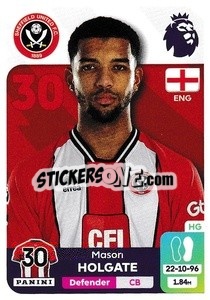 Sticker Mason Holgate (Sheffield United) - English Premier League 2023-2024
 n. U38 - Panini