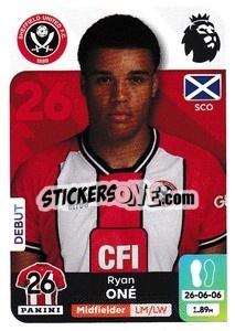 Sticker Ryan Oné (Sheffield United) - English Premier League 2023-2024
 n. U39 - Panini