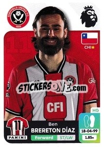 Sticker Ben Brereton Díaz (Sheffield United) - English Premier League 2023-2024
 n. U41 - Panini