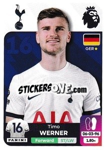 Sticker Timo Werner (Tottenham Hotspur) - English Premier League 2023-2024
 n. U43 - Panini