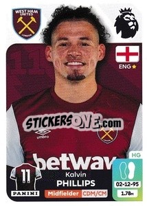 Sticker Kalvin Phillips (West Ham United) - English Premier League 2023-2024
 n. U45 - Panini