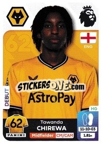 Sticker Tawanda Chirewa (Wolverhampton Wanderers) - English Premier League 2023-2024
 n. U46 - Panini