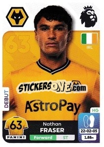 Sticker Nathan Fraser (Wolverhampton Wanderers) - English Premier League 2023-2024
 n. U48 - Panini