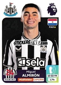 Sticker Miguel Almirón - English Premier League 2023-2024
 - Panini