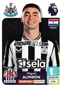 Sticker Miguel Almirón - English Premier League 2023-2024
 n. 477 - Panini