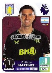 Cromo Emiliano Martínez - English Premier League 2023-2024
 - Panini