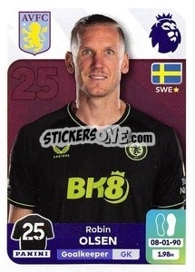 Sticker Robin Olsen - English Premier League 2023-2024
 n. 83 - Panini