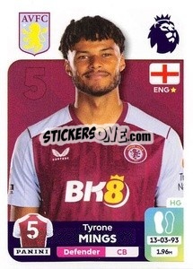 Sticker Tyrone Mings - English Premier League 2023-2024
 n. 87 - Panini