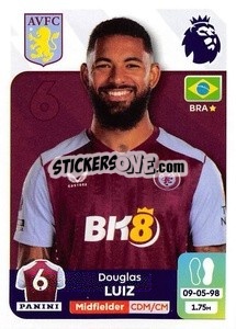 Sticker Douglas Luiz - English Premier League 2023-2024
 n. 92 - Panini