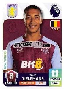 Sticker Youri Tielemans - English Premier League 2023-2024
 n. 94 - Panini