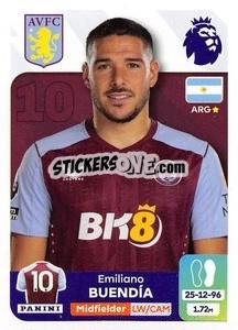 Sticker Emiliano Buendía - English Premier League 2023-2024
 n. 95 - Panini