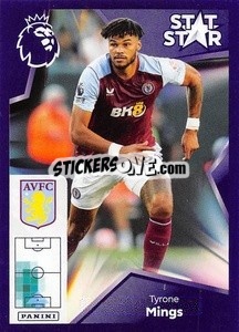 Sticker Tyrone Mings (Stat Stars) - English Premier League 2023-2024
 n. 108 - Panini