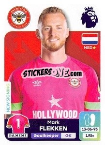 Sticker Mark Flekken - English Premier League 2023-2024
 n. 111 - Panini