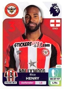 Sticker Rico Henry - English Premier League 2023-2024
 - Panini