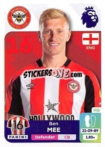 Sticker Ben Mee - English Premier League 2023-2024
 n. 116 - Panini