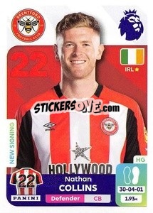 Cromo Nathan Collins - English Premier League 2023-2024
 - Panini