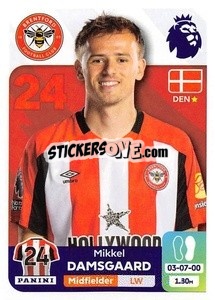 Sticker Mikkel Damsgaard - English Premier League 2023-2024
 n. 125 - Panini