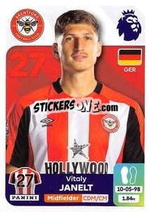 Cromo Vitaly Janelt - English Premier League 2023-2024
 - Panini