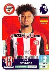 Sticker Kevin Schade - English Premier League 2023-2024
 n. 129 - Panini