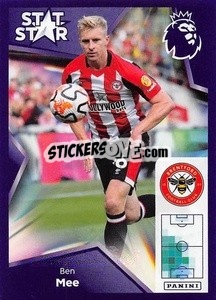 Sticker Ben Mee (Stat Stars) - English Premier League 2023-2024
 n. 137 - Panini