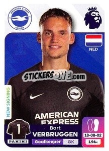 Sticker Bart Verbruggen - English Premier League 2023-2024
 - Panini
