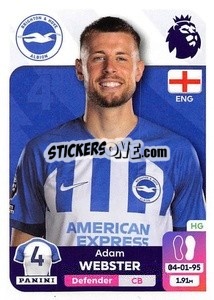 Sticker Adam Webster - English Premier League 2023-2024
 n. 143 - Panini
