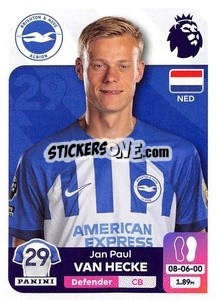 Figurina Jan Paul van Hecke - English Premier League 2023-2024
 - Panini