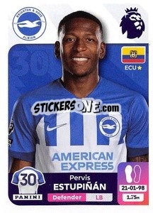 Sticker Pervis Estupiñán - English Premier League 2023-2024
 n. 146 - Panini