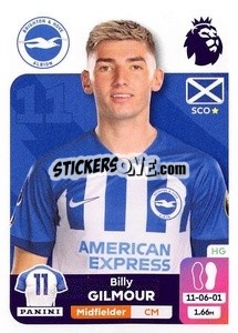 Sticker Billy Gilmour - English Premier League 2023-2024
 - Panini