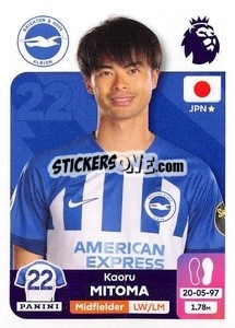 Sticker Kaoru Mitoma - English Premier League 2023-2024
 n. 154 - Panini