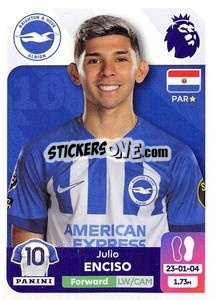 Sticker Julio Enciso - English Premier League 2023-2024
 n. 156 - Panini