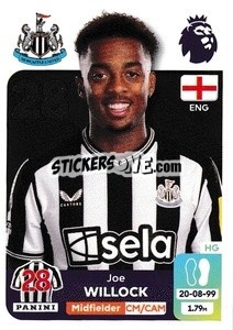 Cromo Joe Willock - English Premier League 2023-2024
 - Panini