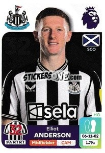 Figurina Elliot Anderson - English Premier League 2023-2024
 n. 479 - Panini