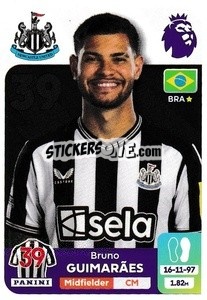 Sticker Bruno Guimarães - English Premier League 2023-2024
 n. 481 - Panini