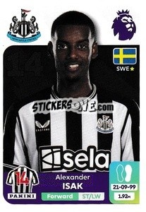 Sticker Alexander Isak - English Premier League 2023-2024
 - Panini